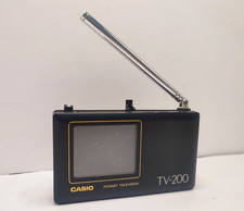 CASIO VINTAGE POCKET LCD TELEVISION TV-200 - For Parts