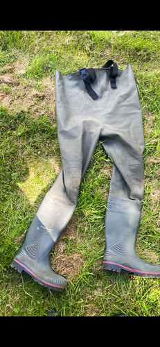 Green rubber fishing - green,
