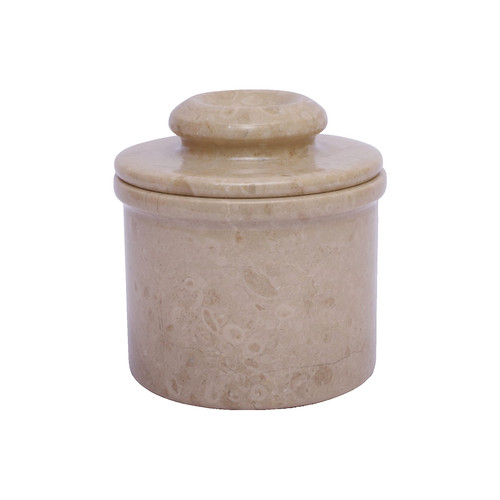 Marble butter crock for - butter,