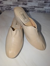 Vintage Leather Cream Mules