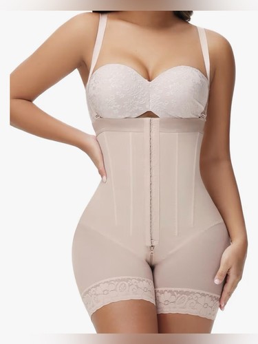 High waist beige shaping - high-waist,