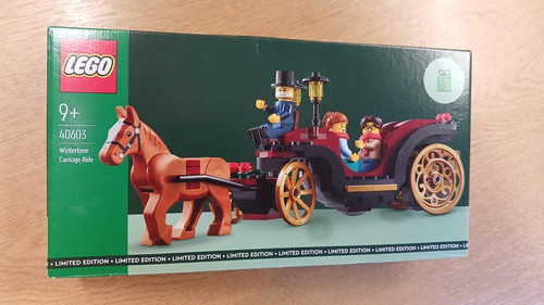 Lego wintertime carriage ride - lego,
