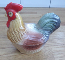 Vintage French Faince Rooster/Chicken Pate Terrine Dish Michel Caugant