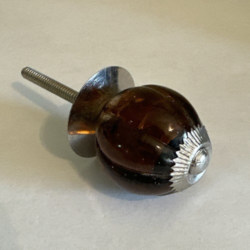 Vintage glass drawer - glass, pull
