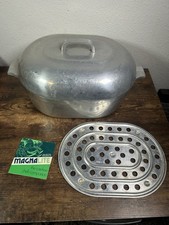 Wagner Ware Magnalite 4267-P 13 Qt Roaster Dutch Oven Sidney O USA w/ Trivet