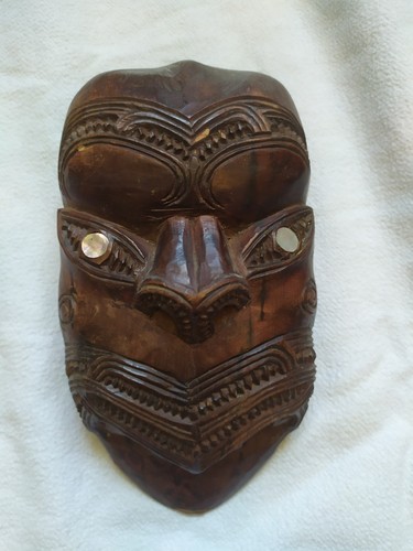 Vintage maori mask - vintage, weku