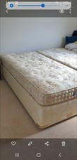 VI SPRING SUPERKING ZIP LINKED or 2 singles MATTRESSES & BASE BA15 REDUCED PRICE