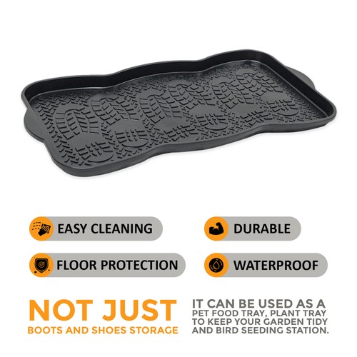 Plastic shoe tray wellies - shoe,