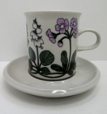 ARABIA FLORA SCANDINAVIAN POTTERY MUG, CUP & SAUCER MID CENTURY