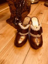 D&G real leather brown shiny