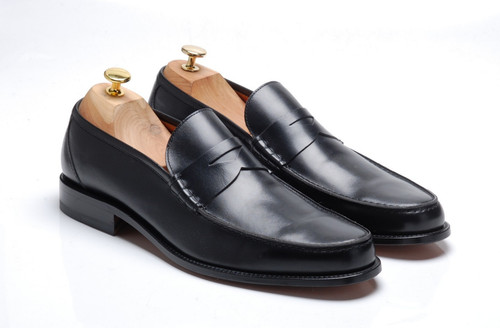 Stemar black penny loafers - stemar,