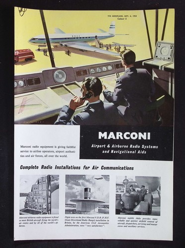 Original 1953 advert marconi - original,
