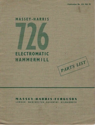 Massey harris 726 electromatic - harris,