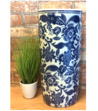 Blue and White Flowers Ceramic