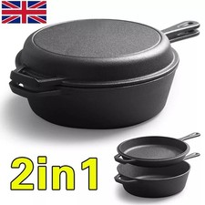 3L Heavy Duty 2 In 1 Cast Iron