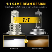 H4 COB LED Bulb HID White