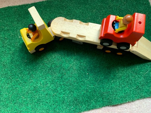 Vintage pintoy wooden car - pintoy,