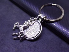 1965 Lucky Sixpence Keyrings Horse Pony 60th Birthday Gifts For Her Women Mum
