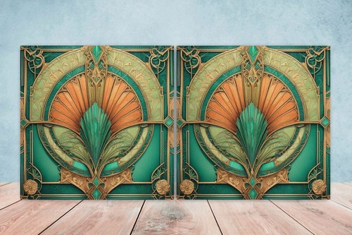 Art deco design ceramic tiles - art,