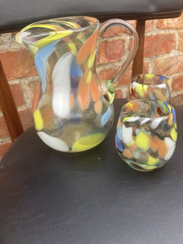 Vintage retro psychedelic jug - vintage,