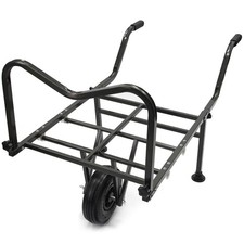 Carp Fishing Barrow Trolley Single Wheel Strong Steel Frame Compact Design