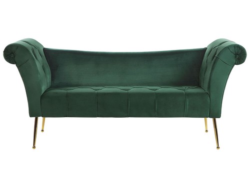Velvet chaise lounge green - lounge,
