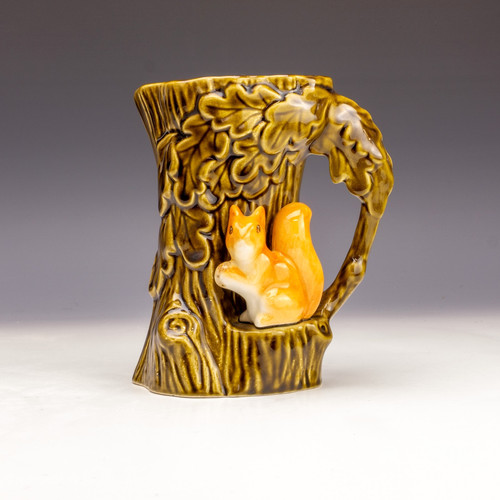 Sylvac pottery vase brown - sylvac,