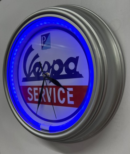 Vespa service blue led - vespa, 'neon