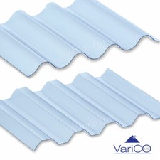 CLEAR CORRUGATED PVC ROOFING SHEETS 3" / 6" / MINI / GRECA PROFILE VARIOUS SIZES