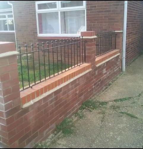 Steel railing panels - railing, /