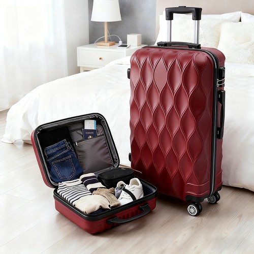 Piece luggage set rolling - luggage, set,