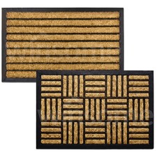 Non Slip Door Mat Natural Coir Front Entrance Rug Heavy Duty Large 60 x 40cm