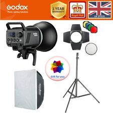 Godox MS300 300W 2.4G Studio Flash Bowens Mount +Barn door+softbox+ light stand