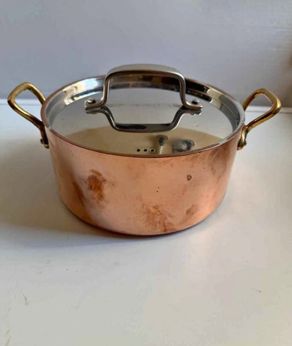 Heavy duty copper saucepan - duty,