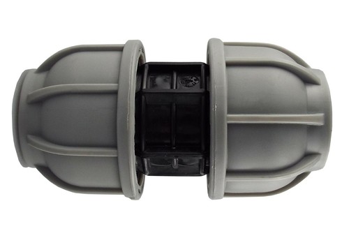 25mm mdpe compression - mdpe, blue