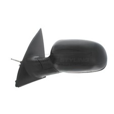 Vauxhall Corsa C Mk2 2000-2007 Door Wing Mirror Manual Black Passenger Side Left