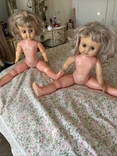 2 Pram Dolls  Sisters Vintage