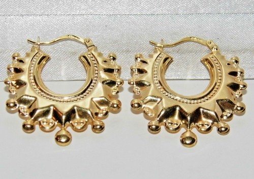 9ct gold spiked large - spiked,