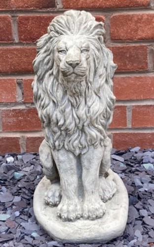 Stone garden lion - garden,