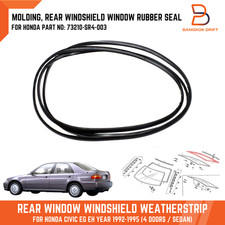Rear Window Rubber Seal 92-95 4 Door Moulding Fit Honda Civic MK V Saloon EG EH