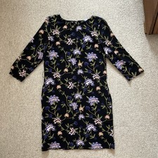 H&M Black Multi Flower Dress