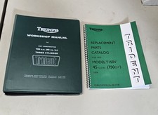  TRIUMPH TRIDENT T150 GENUINE WORKSHOP MANUAL AND ILLUSTRATED PARTS LIST 1974