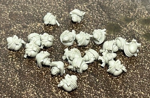Resin samurai helmets bits - samurai,