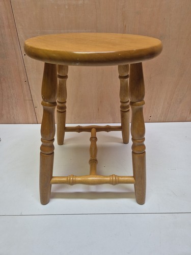 Vintage style solid - wood, round