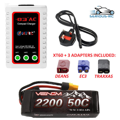 Venom car battery 1v - 11.1v, 3s