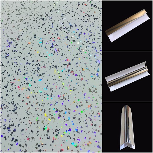 White sparkle wall panels - wall, &
