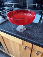 Cranberry Ruby Red Vintage Art