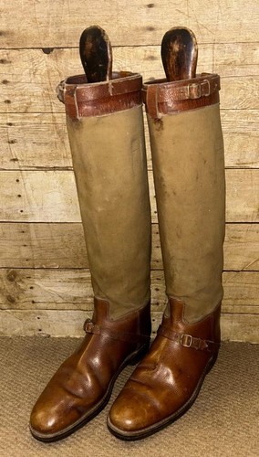 Vintage english tan leather - vintage,