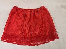 True Vintage Red Satin Lace