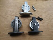 Cast iron UPRIGHT WASHING LINE PULLEY SINGLE PLATE Wire Rope Cable Cord Awning